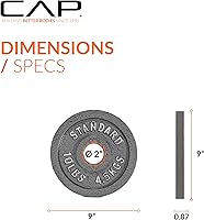 Vista 4 de CAP Barbell 2-Inch Olympic Weight Plate Multiple Options