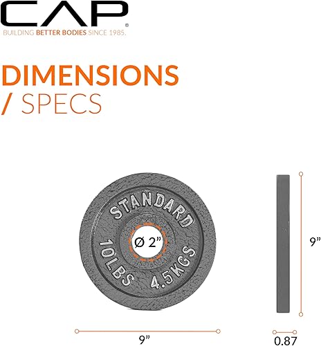 Miniatura 4 de CAP Barbell Placa de peso olímpica de 2 pulgadas  Múltiples opciones