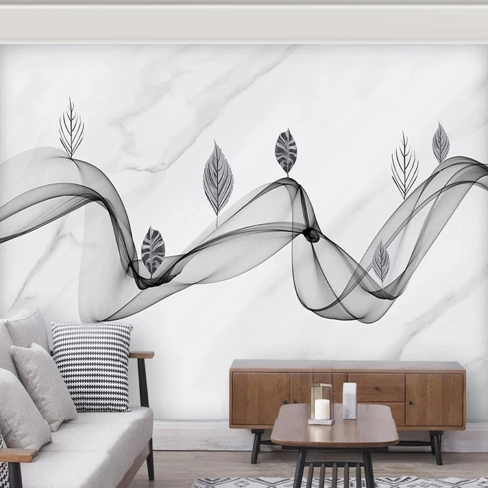 Peinture murale abstraite 3D pour habiller un arrière-plan de canapé de salon