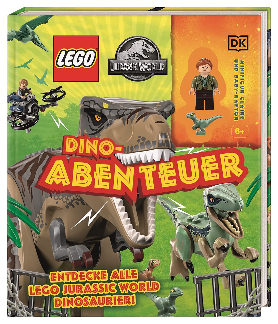 LEGO® Jurassic World(TM) Dino-Abenteuer: Entdecke alle LEGO Jurassic World Dinosaurier! Minifigur Claire und Baby-Raptor