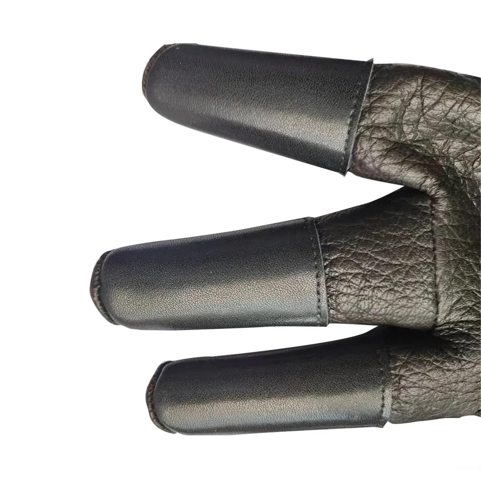 Guanti da tiro con l'arco Guanto a tre dita resistente all'usura in pelle di daino a 3 Pratico protettore for le for tiro con l'arco