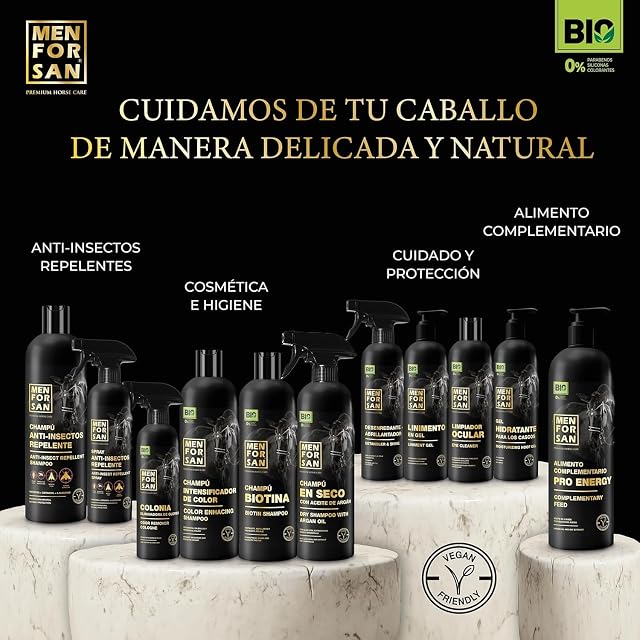 Foto 7 de 7 de MENFORSAN Champú Anti-Insectos Repelente para Caballos, 1L