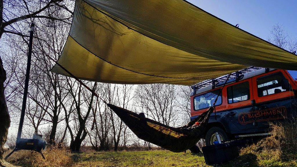 Bushmen Thermo Tarp 4 x 4 Meter, Regendach, Isolierung Hitzeschutz, Kälteschutz