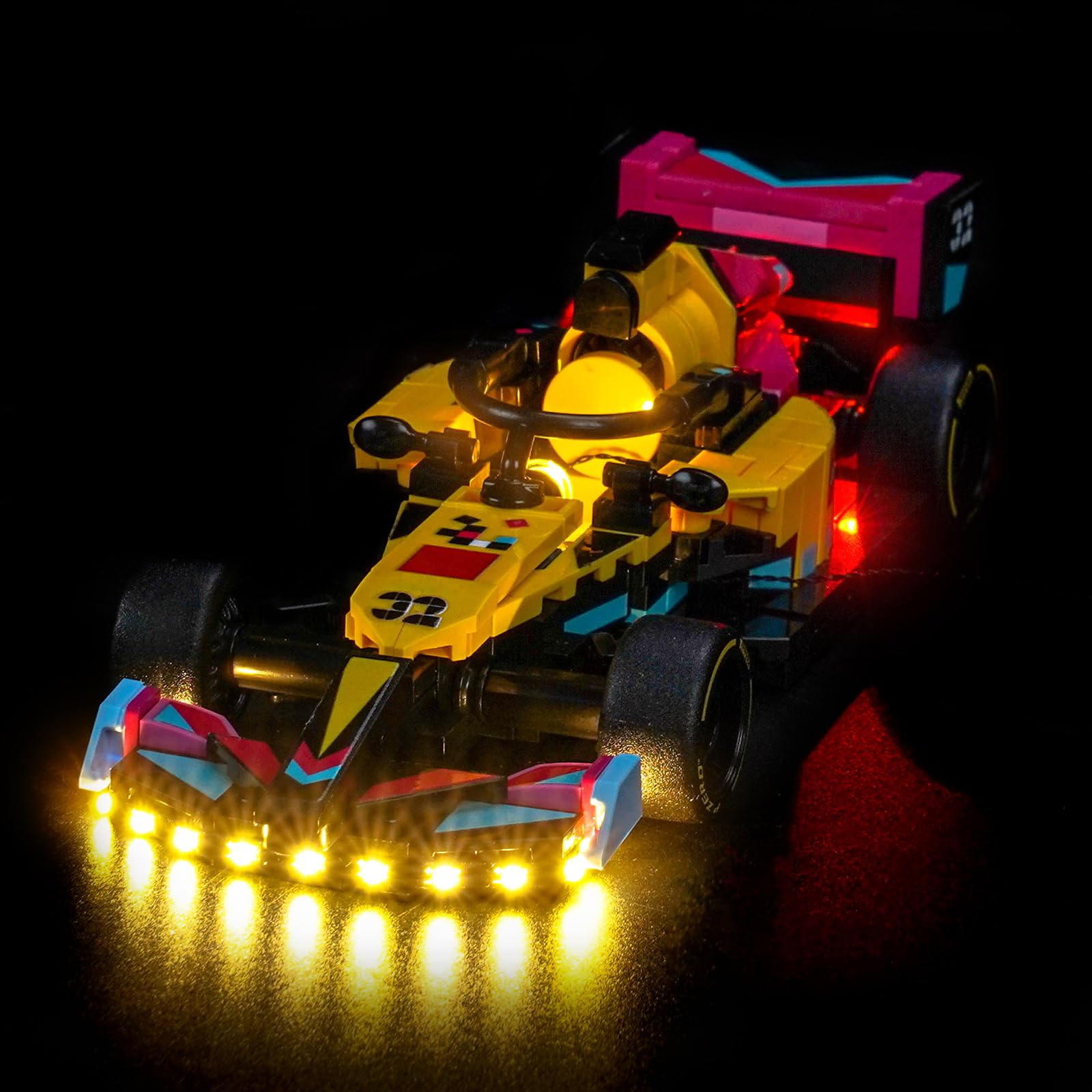 LocoLee Led Light Set Compatible with Lego 77258 F1 ACADEMY Race Car Led Decoration Lighting Kit Compatible with Lego 77258 Building Blocks Model,Only Lights Set,No Model - Image 4