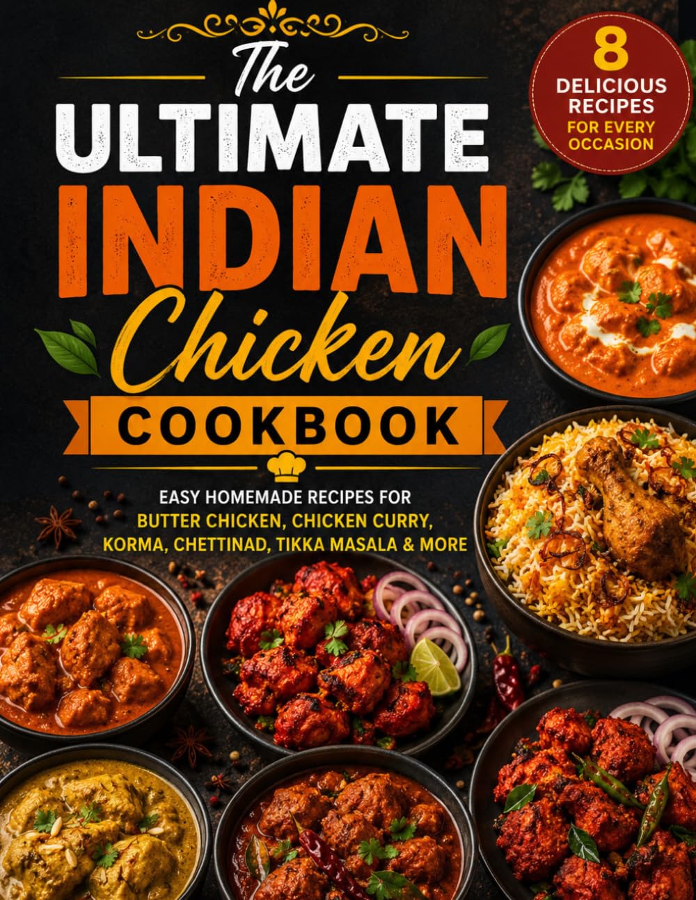 The Ultimate Indian Chicken Cookbook: Easy Homemade Recipes for Butter Chicken, Chicken Curry, Korma, Chettinad, Tikka Masala & More