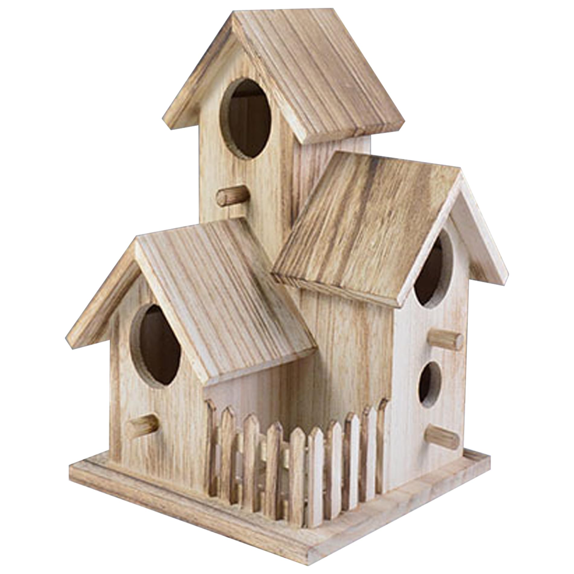 Houten vogelhuisje/nestkastje 22 cm - zwart/groen Dhz schilderen pakket