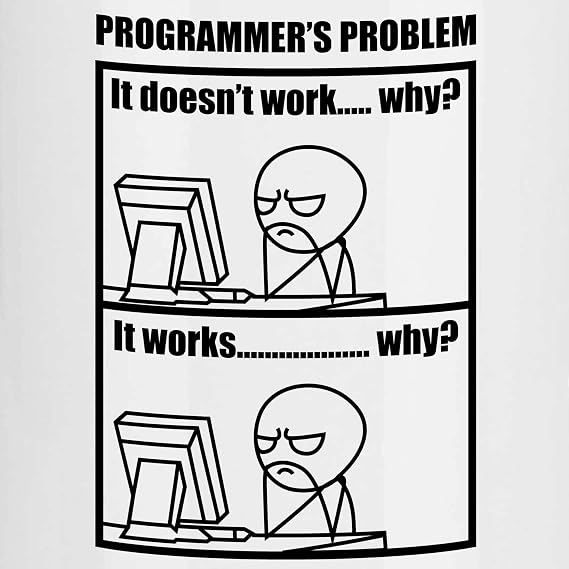 wowshirt Mug Programmers Problem Programmer Computer Scientist Software Developer Coder Humour Colour: White - Navy