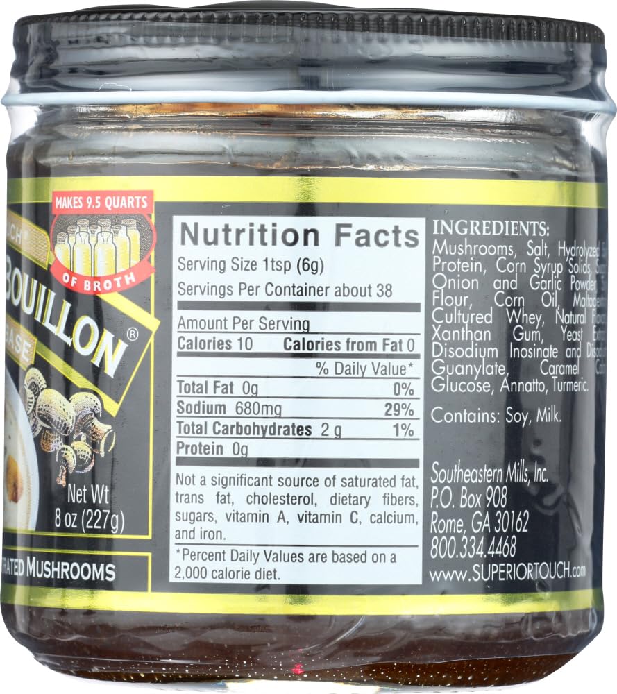 Better Than Bouillon Premium - Base de hongos, 8 onzas (paquete de 6)