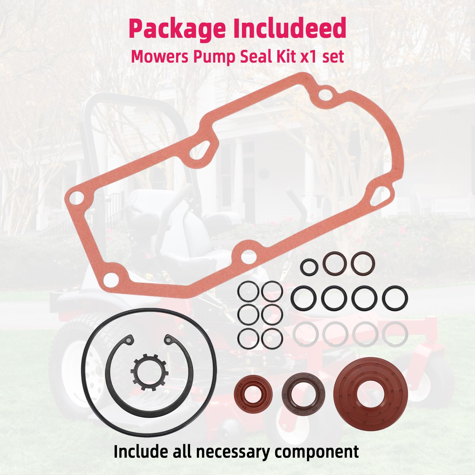 Amazon.com : WIKIBB Pump Seal Kit for Exmark 142-3604 Lazer Z AS