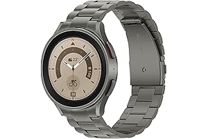 No Gap Bands Compatible with Samsung Galaxy Watch 5 Pro Titanium