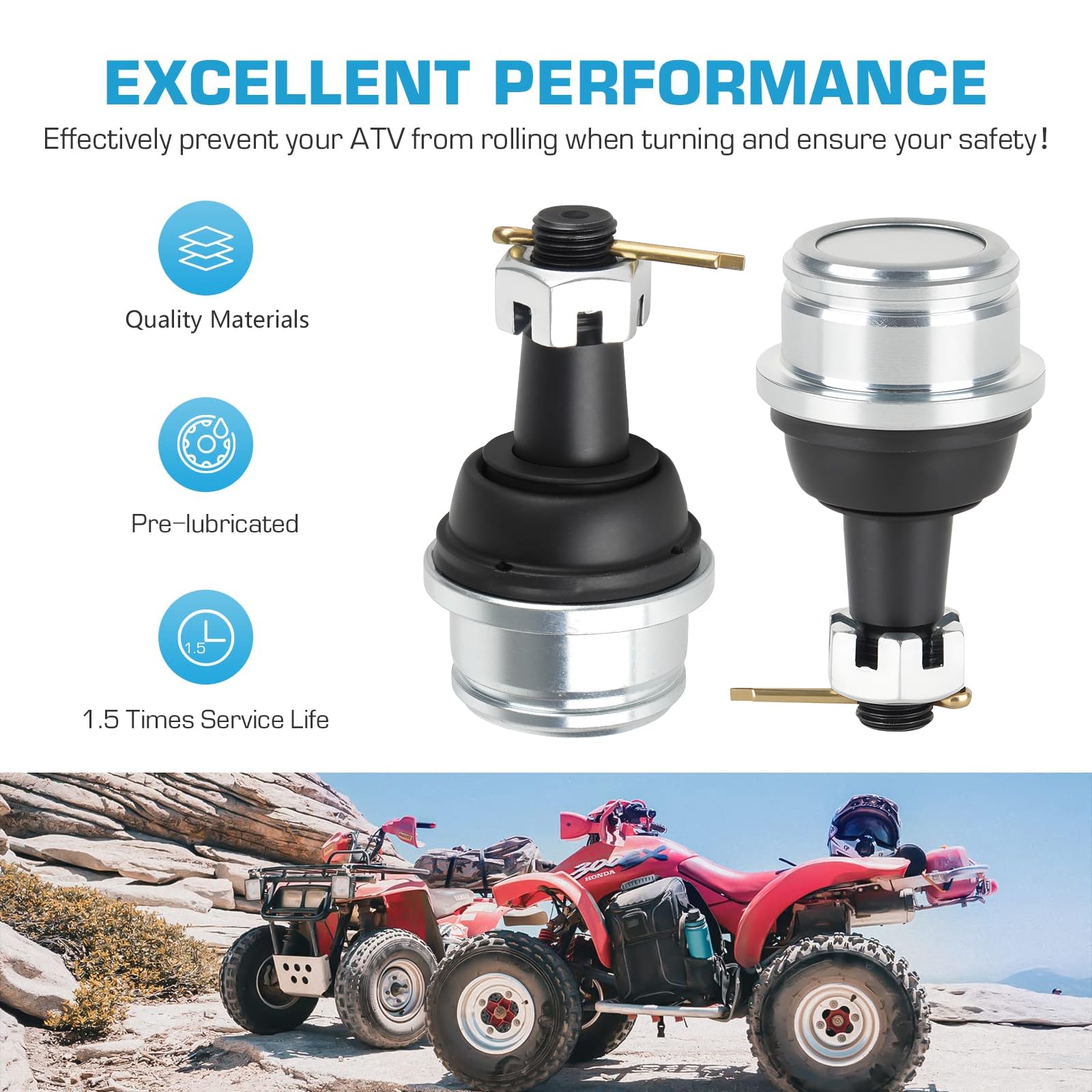 QVQ Caltric Yoke W/U-Joint Compatible with Yamaha 4Gb-46108-10