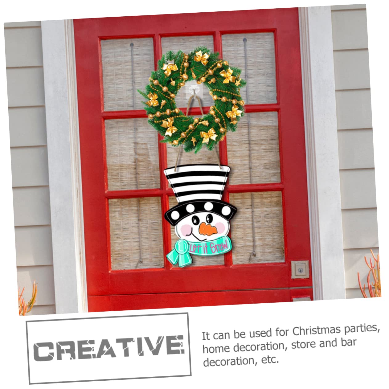Alipis 8 Juegos De Letreros De Madera para Pared De Navidad Decoraciones Navideñas para Exteriores Letreros para Exteriores Adornos para Árboles De Navidad Decoraciones para Árboles