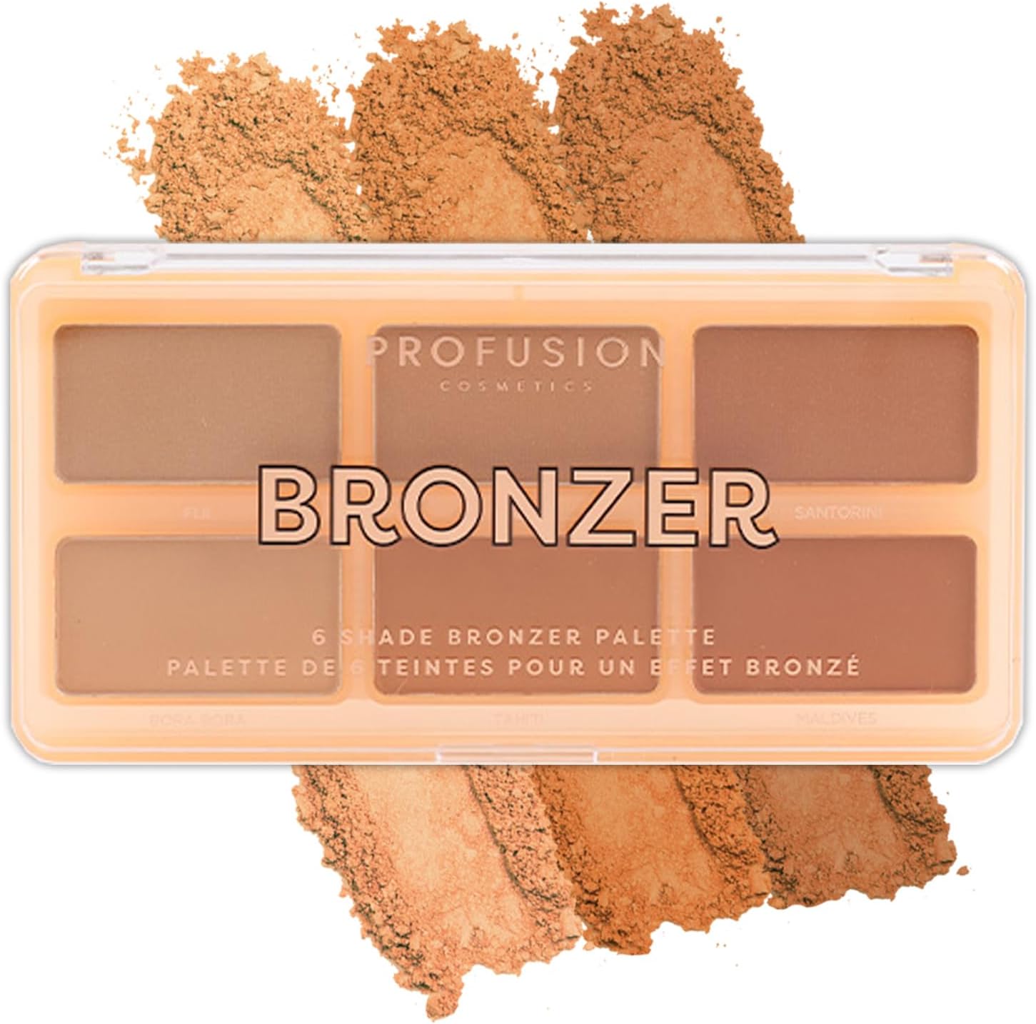 6 Shade Bronzer Palette for Effortless Sun Kissed Radiance, Dive into Luxury and Enhance Your Glow with 6 Shades of Bronzer for Flawless, Sculpted, and Bronzed Look