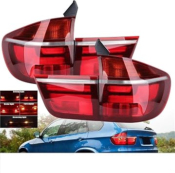 Side Tail lamp Car Rear Tail Lights For BMW X5 E70 2007-2013 Signal Light Stop Brake Turn Lamp Driving Rear Light