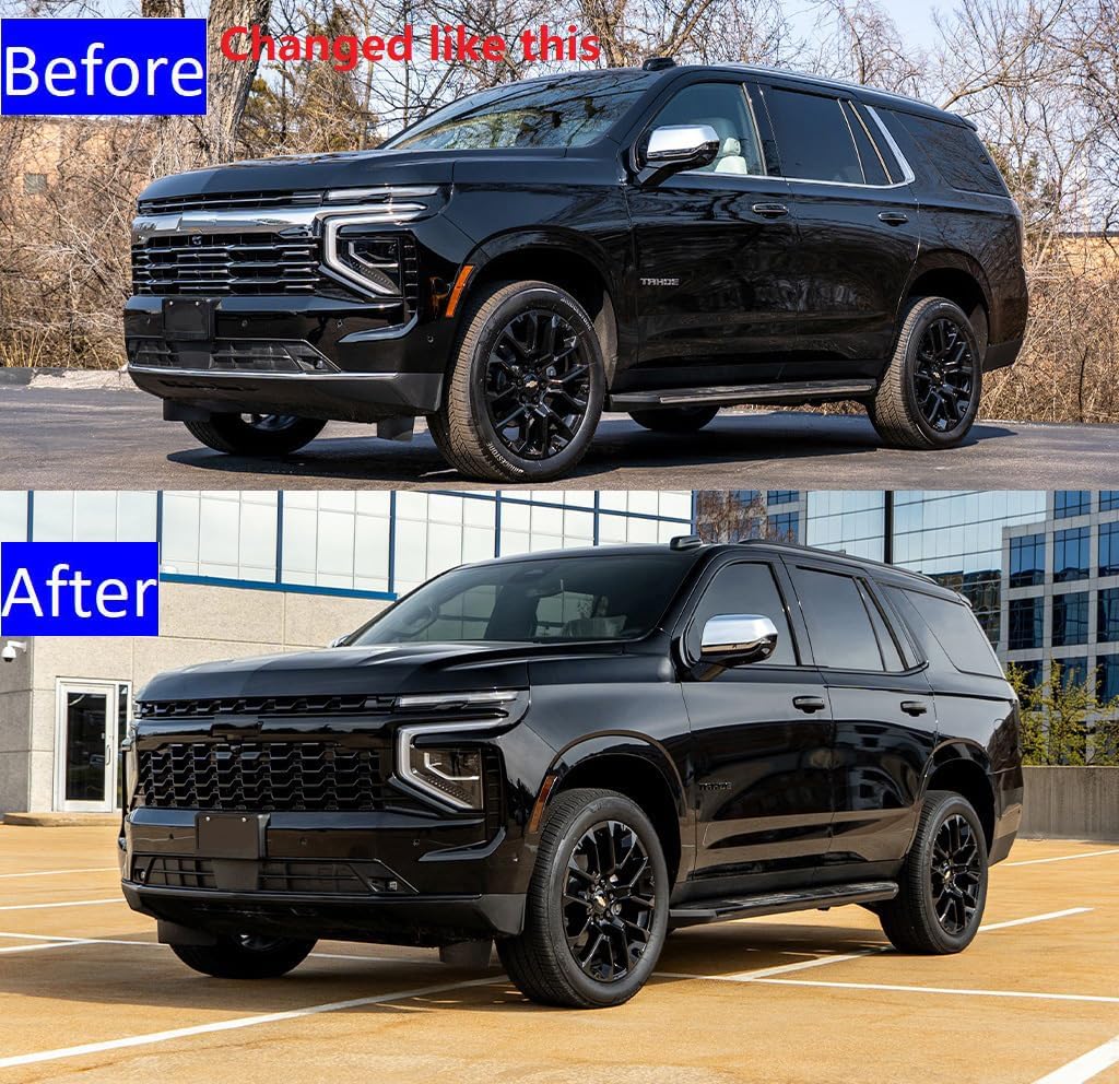 Set 5pack OEM Three Suburban Plus Two High Country Emblems 3D Letters Badge Compatible with Suburban 2019-2025 84910061 Glossy Black