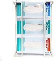 RingBinder PERFORMORE Wall Mount Glove Box Holder - Holds 3 Boxes of Disposable Gloves & Facial Tissues, Powder-Coated Hygiene Dispenser