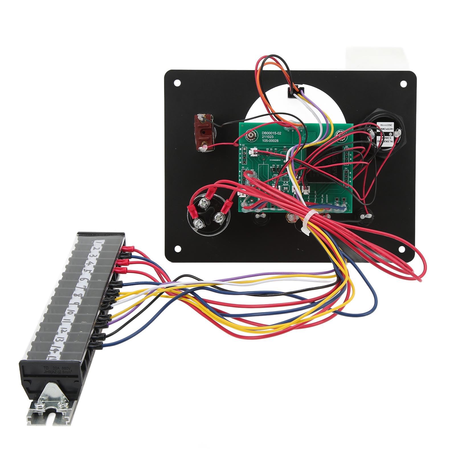 Kombiinstrument Messgerät, 4-in-1-Zeigeranzeige mit Öldruck Ölstand Wassertemperatur und Spannung, Dashboard-Anzeige und Rundinstrument für Fahrzeug Armaturenbrett