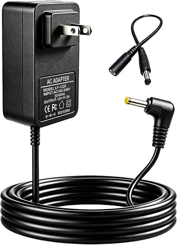 12V 2A AC DC Power Adapter, 5FT Cable with 35135 to 5525 Connector Compatible fo