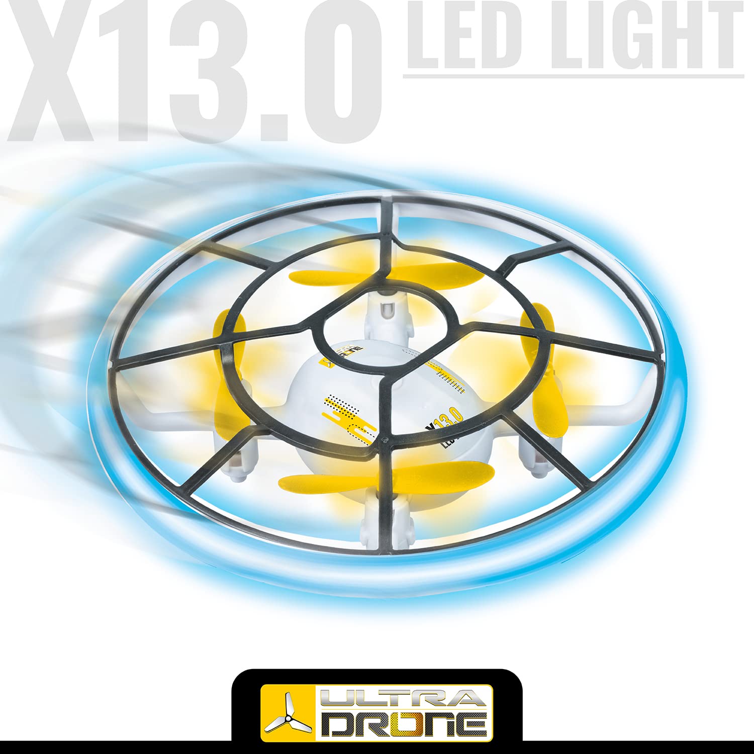 MONDO Motors X13.0 LED LIGHT Dron, helikopter RC Ufo ze światłem LED samolot zabawka dla dzieci 3 4 5 6 7 8 lat pilot zdalnego sterowania zabawką, 63709