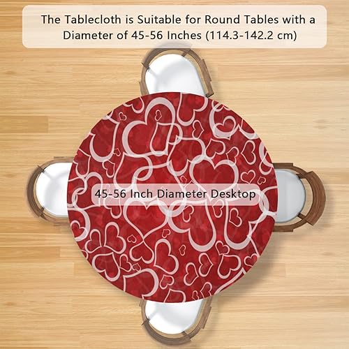 Vista 282 de cfpolar Mantel redondo ajustable de verano, hojas de palma tropical, borde elástico, mantel redondo lavable para uso en interiores y exteriores, se