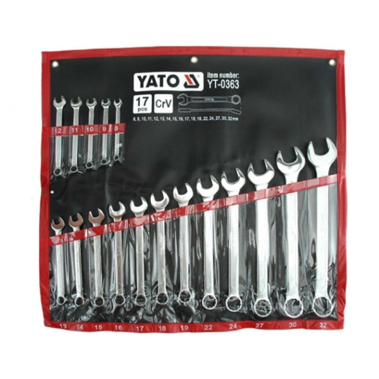 Yato yt-0363 – Spanner Set 8 – 32 mm 17pcs