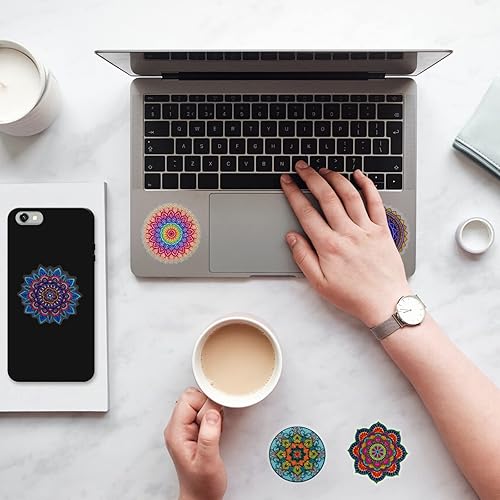 Miniatura 5 de 16 calcomanías calmantes para calcomanías sensoriales, estilo mandala, artículos para aliviar el estrés, táctiles, ásperas, texturizadas, calmantes