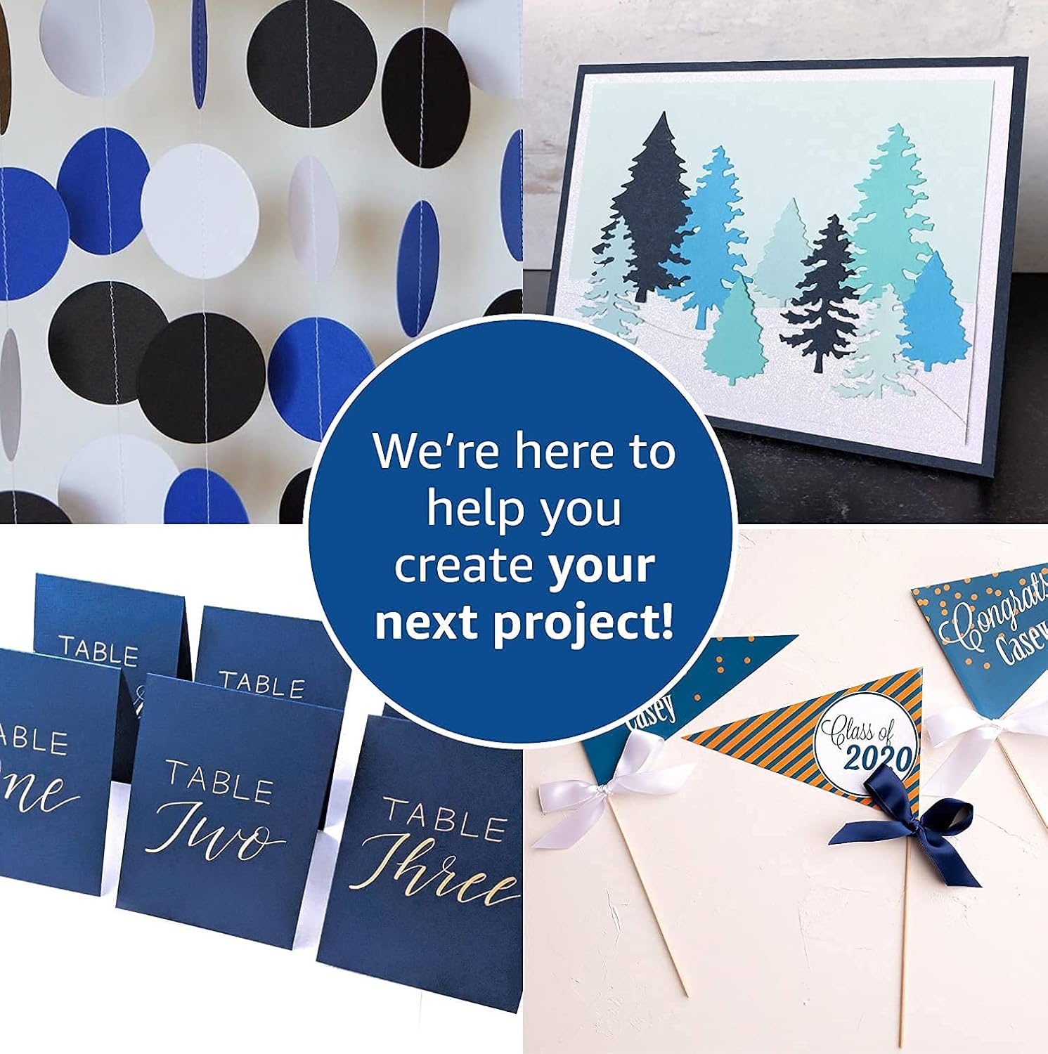 Blue Navy Colored Cardstock Thick Paper 50 Sheets, 8.5" x 11" Heavyweight 92lb Cover Card Stock for Crafts and DIY Cards Making - Image 6