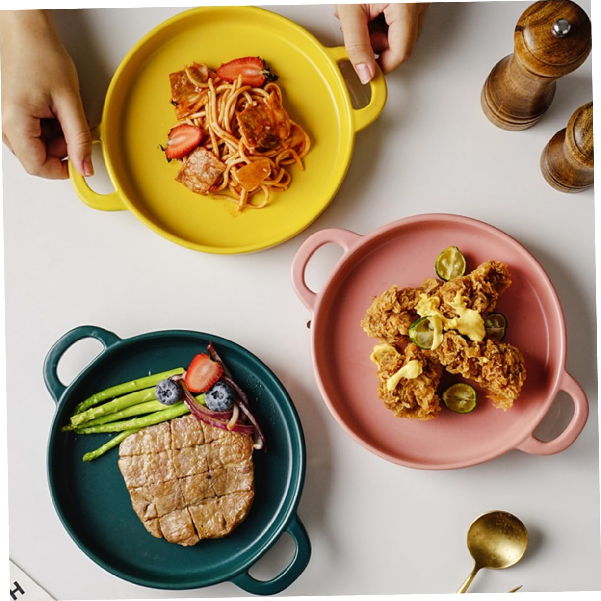 Bbq Grill Plate Lasagna Pan Quiche Baking Dish Ceramic Oven Baking Tray Nonstick Cookware