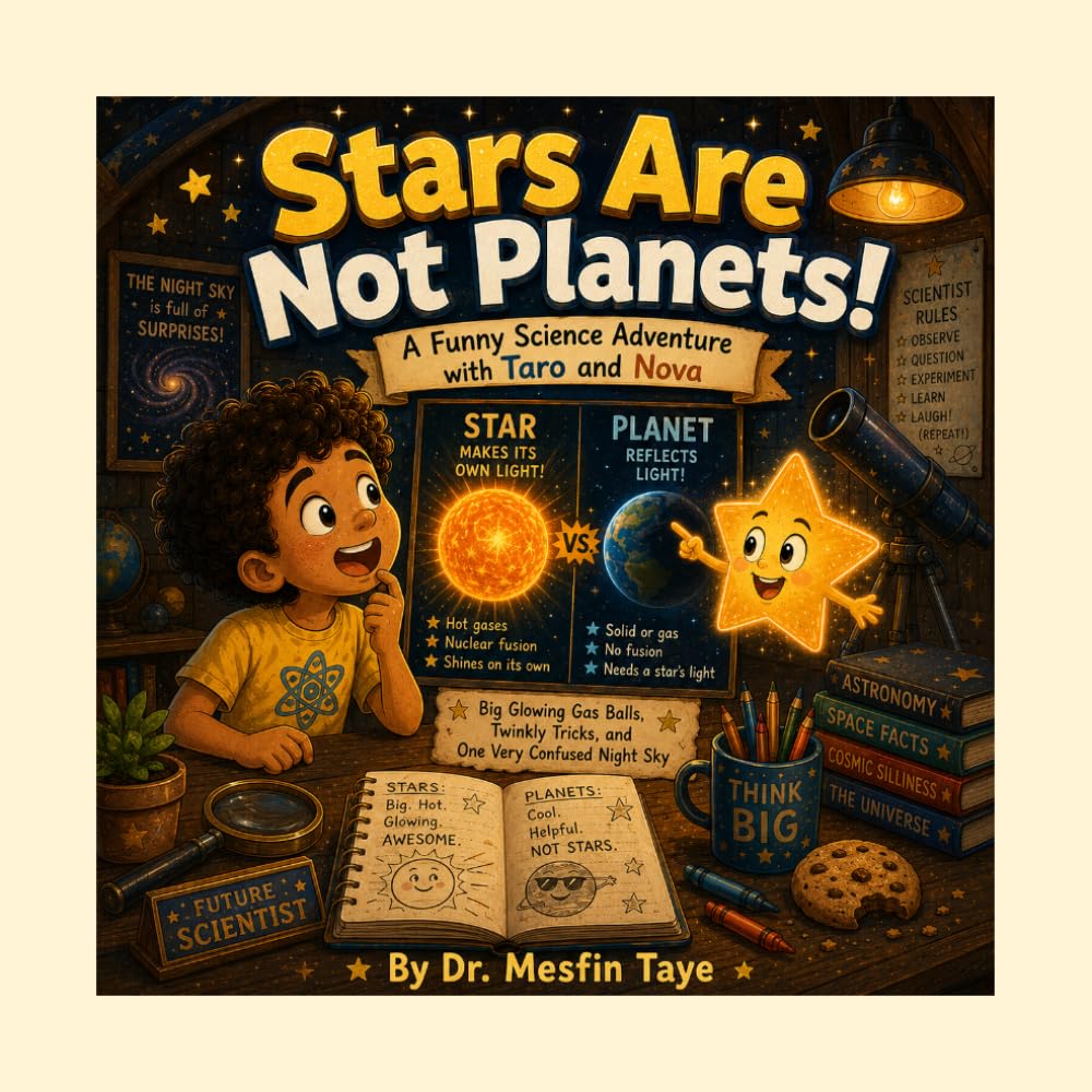Stars Are Not Planets!: A Funny Science Adventure with Taro and Nova (Space Science for Curious Kids Ages 6–15) (Taro and Nova's Funny Science Adventures)