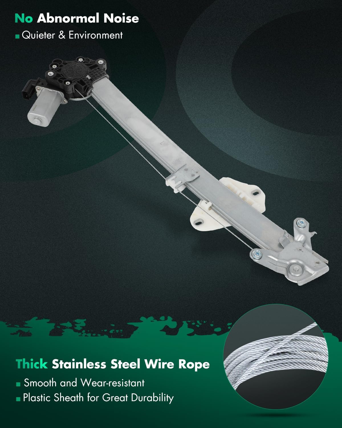 SCITOO Power Window Regulator W/Motor Front Left Fit 2013-2017 for Honda Accord Replaces OE 751-618