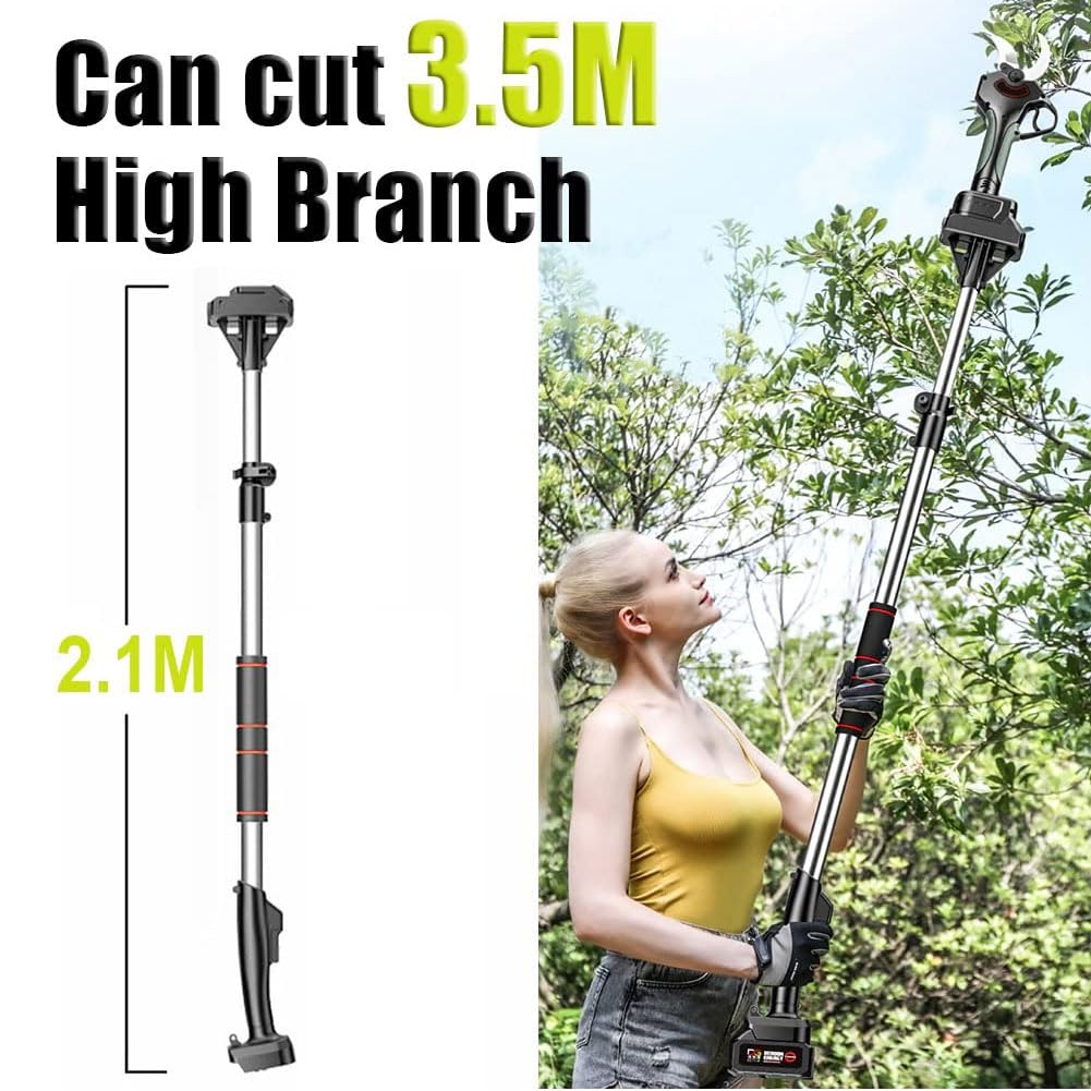 QUTBAG Podadoras inalámbricas, Tijeras de podar eléctricas con 2 baterías y 1 Cargador, diámetro de Corte de 45 mm Tijeras de Podar de jardín eléctricas Profesionales para podar Ramas de árboles B