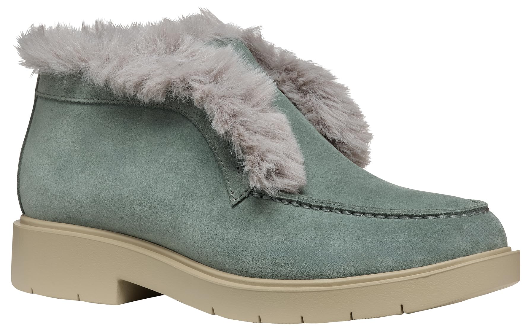 Geox Women's D Spherica Ec1 D Ankle Boot, Sage Dk Grey, 3.5 UK