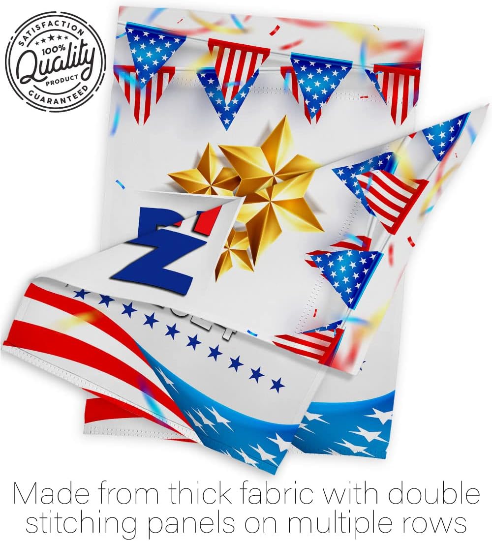 Biden Harris Flag 2020 Set Patriotic Vote President Democrat Republican Tea Party United State American Election Banner Small Yard Gift Double-Sided, 1 x House & 1 x Garden Flags, Thick Fabric