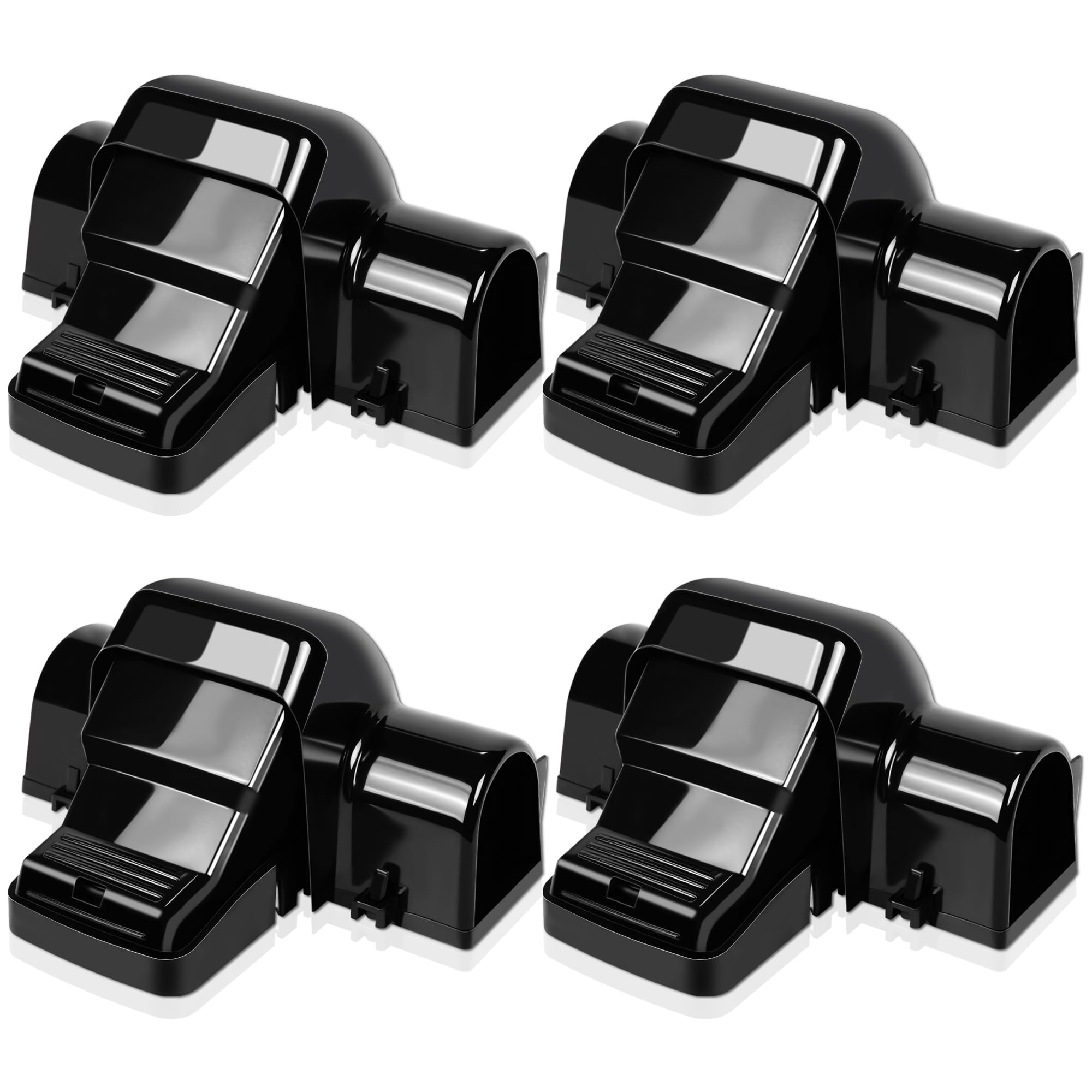 Photo 1 of **MISSING 2** 4 Pack Powerful Rat Traps with Dual Tunnels Design, Quick Humane Kill Mouse Snap Trap Safe for Pet & Kids, Reusable Chipmunk Rats Traps for Outdoor Indoor Garden Basement Yard, Easy to Set