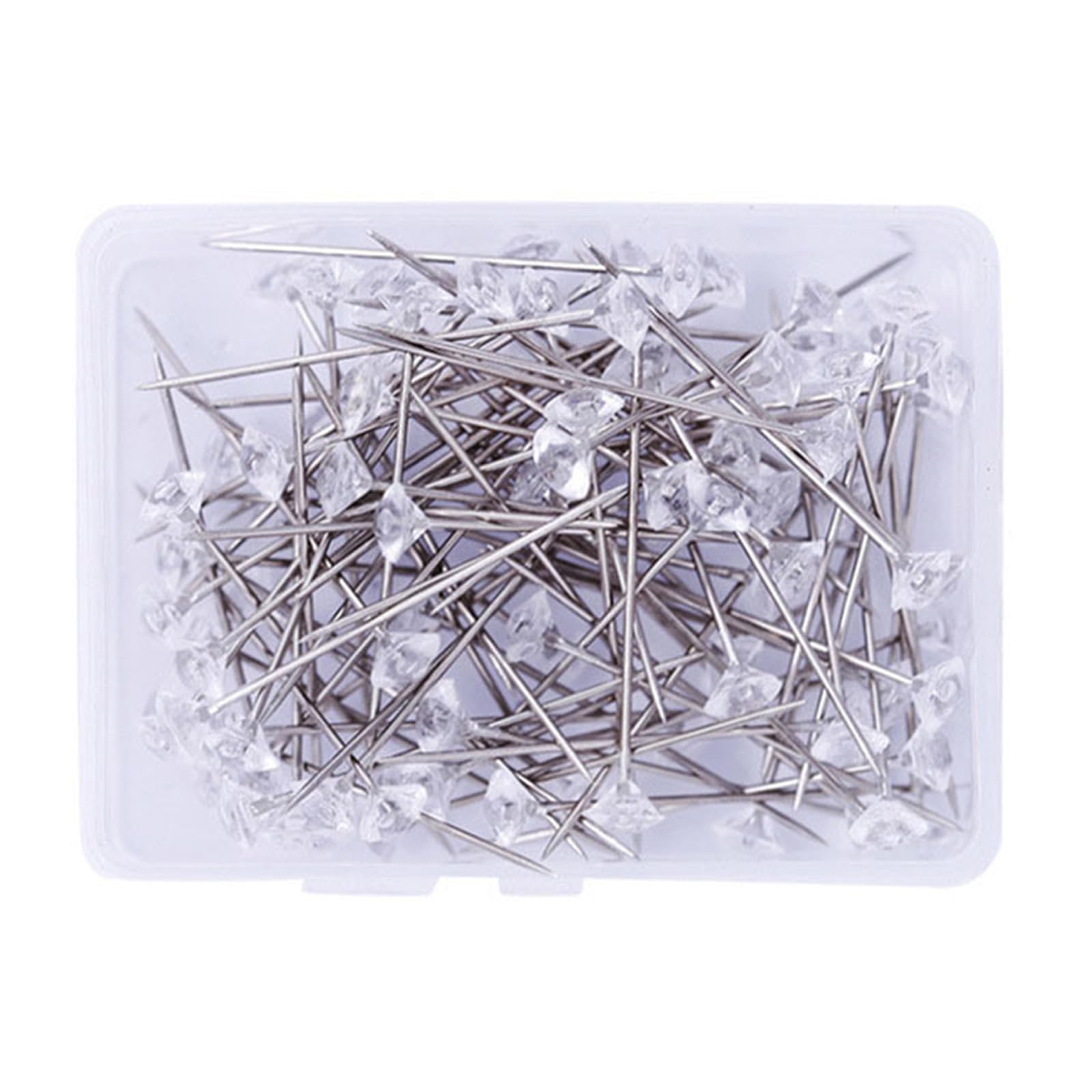 50 / 100Pieces Head Pushpin Transparent Map Pin for Cork Board, Sewing Pins for Fabric Clothing Sewing Clear Pushpin for Corkboard Clear for Wall for Bulletin Board Push Pins