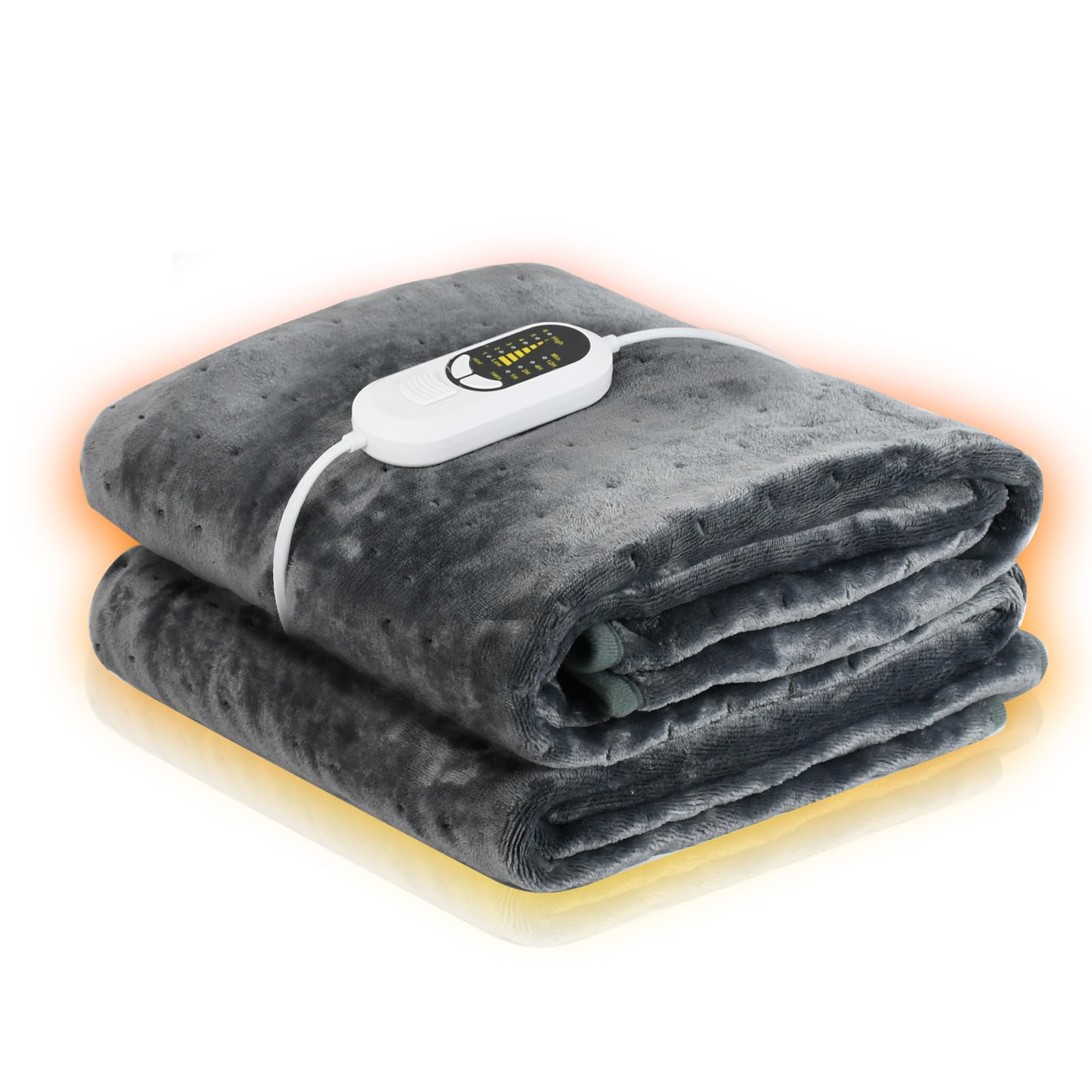 【31%OFF+50%OFF】【4,240円】 chuqisheji 掛け敷き兼用 洗える 加厚フランネル 電気毛布 【送料無料】