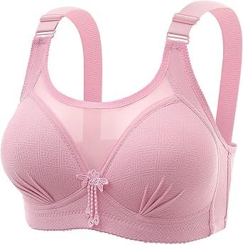 Comfortable Large Size Gathered Underwear Anti Sagging Sexy Back Without Ring to Collect Breasts Running