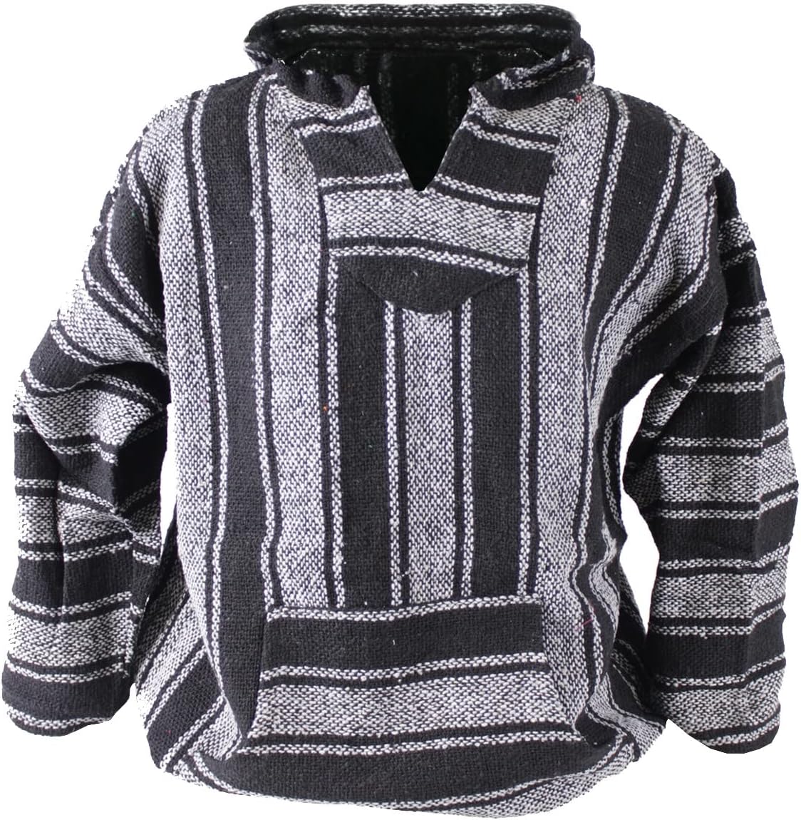 Canyon Creek Striped Woven Baja Jacket Coat Hoodie