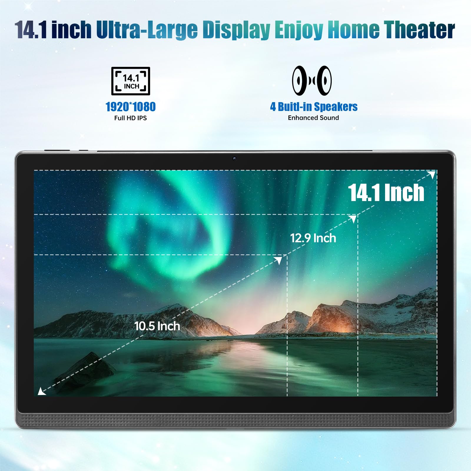 Snapklik.com : 14.1 Inch Large Tablet, Android 13 Computer Tablets ...