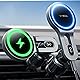 【2025最新強化版 マグネット】 LISEN スマホホルダー エアコン吹き出し口 車 magsafe 車載ホルダー ワイヤレス充電器 マグセーフ 車 15W 【吹出口を塞ぎません】 急速充電&史上最強の磁力 iPhone 16/15/14/13/12シリーズ対応,すみいろ