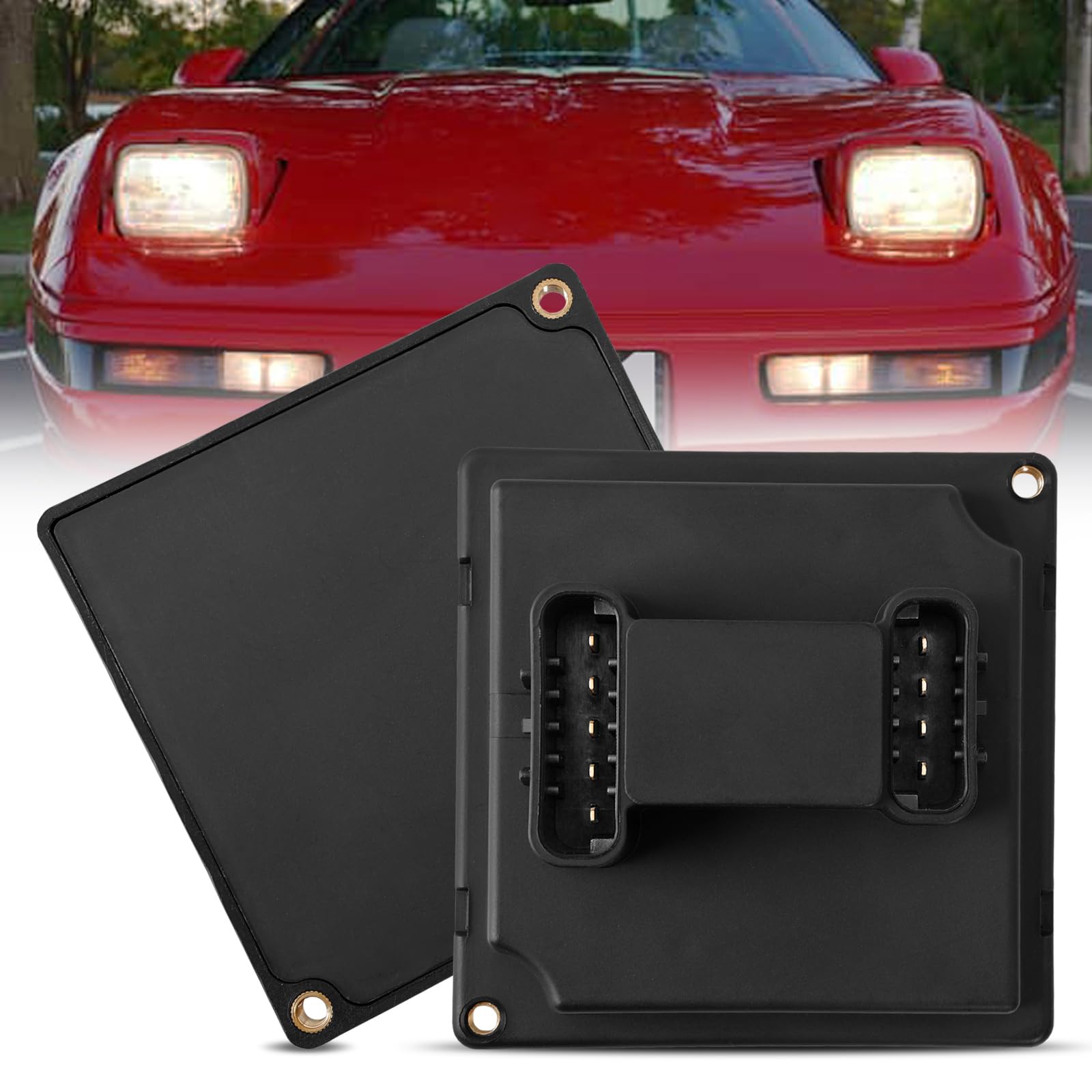 16521297 Headlight Lamp Actuator Control Relay Module Compatible with Chevrolet Corvette C4 1984-1996, Pontiac Firebird 1987-1989 Headlight Lighting