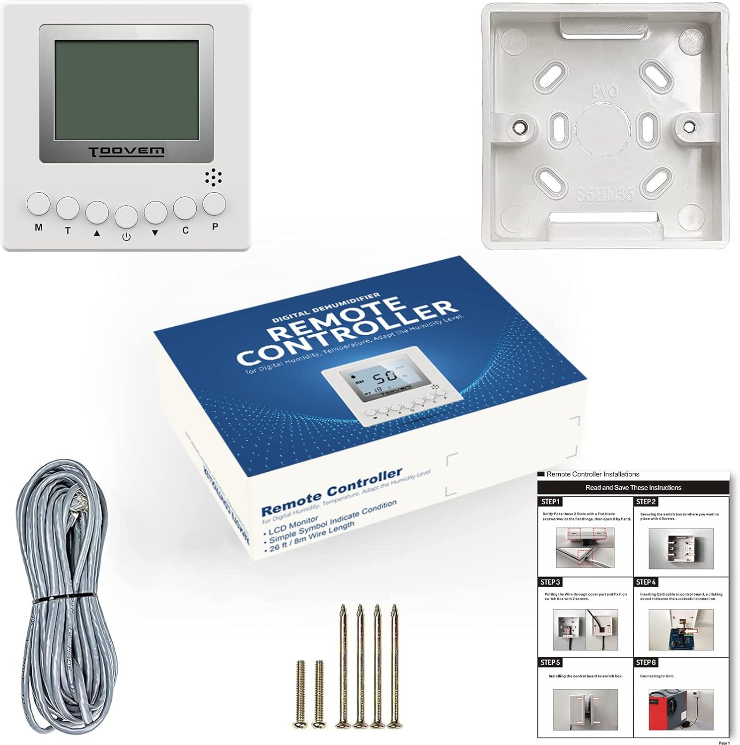 Abestorm Crawl Space Dehumidifiers +Remote Controller for ABESTORM Guardian Dehumidifier