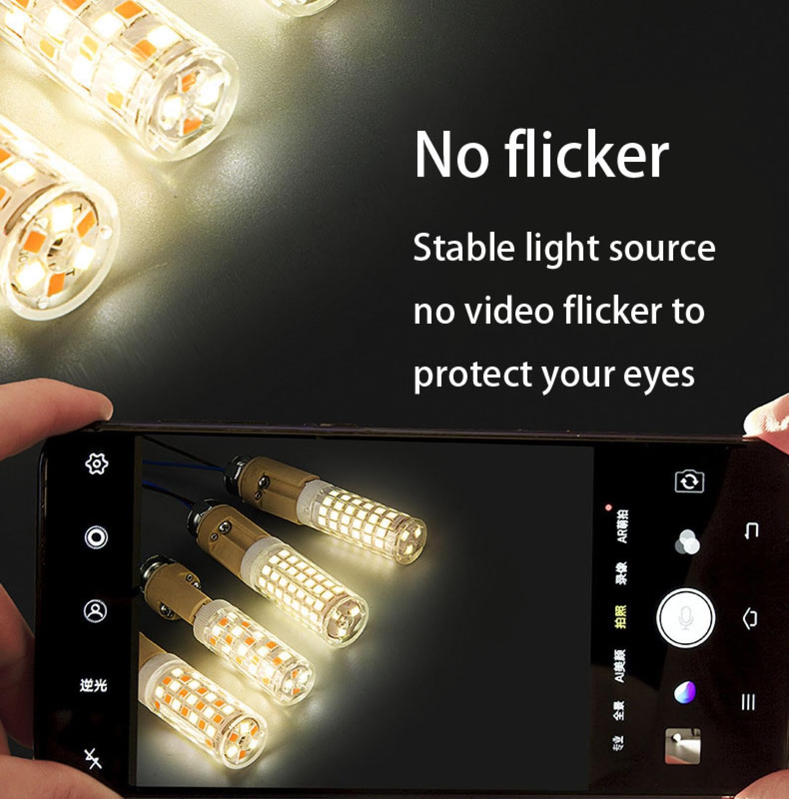 7W G6.35 lámpara LED Bombilla de paisaje de luz blanca cálida JC Bi-Pin Base 220V 70W T4 Bombillas de repuesto halógenas regulables 7W-10PC blanco