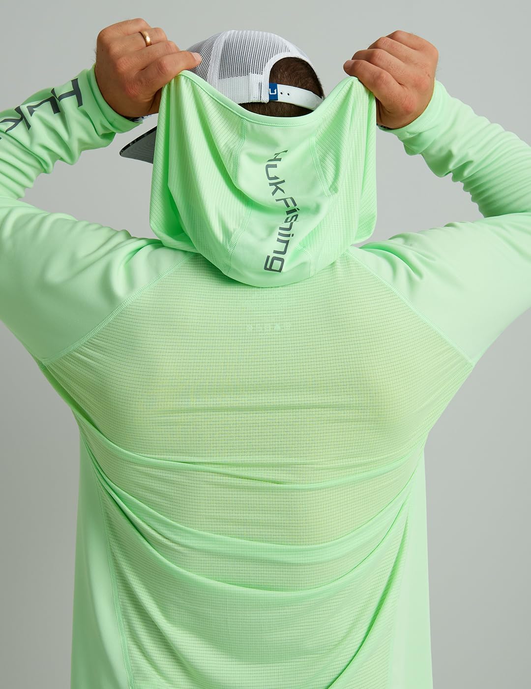 HUK Mens Icon X Hoodie, Fishing Shirt With Sun Protection for Men, Patina, XX-Large - Image 5