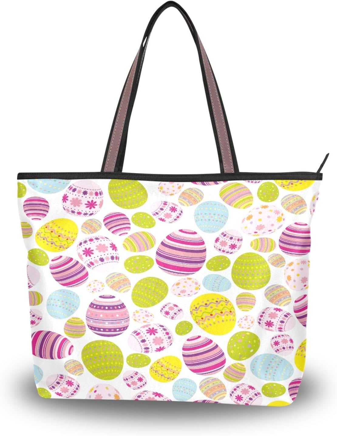 Tote Bag for Women with Zipper and Pockets,Polyester Tote Bag Pattern Tote Purse Women Handbag Tote Bag for Women with Zipper and Pockets,Polyester Tote Bag Pattern Tote Purse Women Handbag
