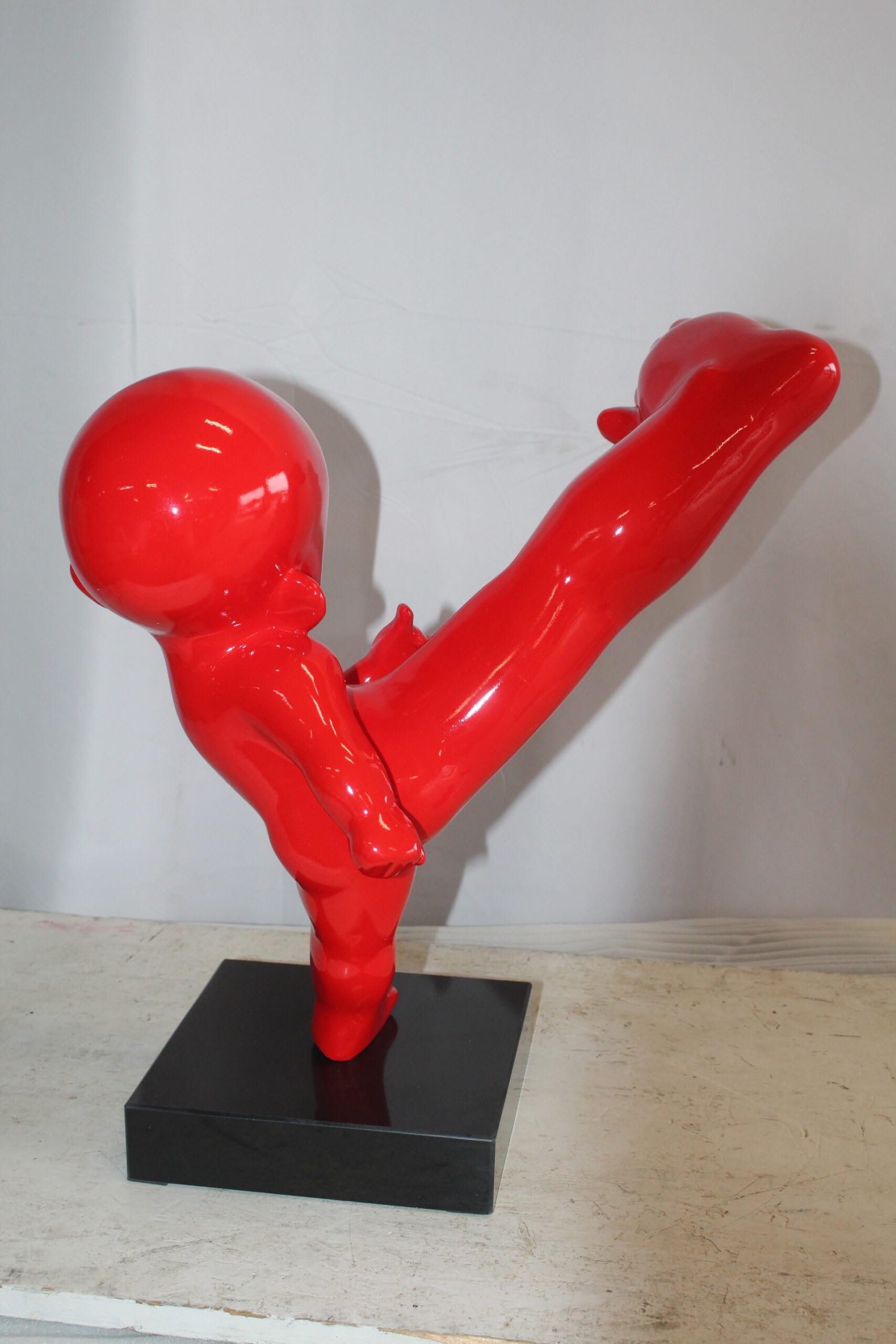 NIFAO Karate Kid in Motion Red Resin Statue 18