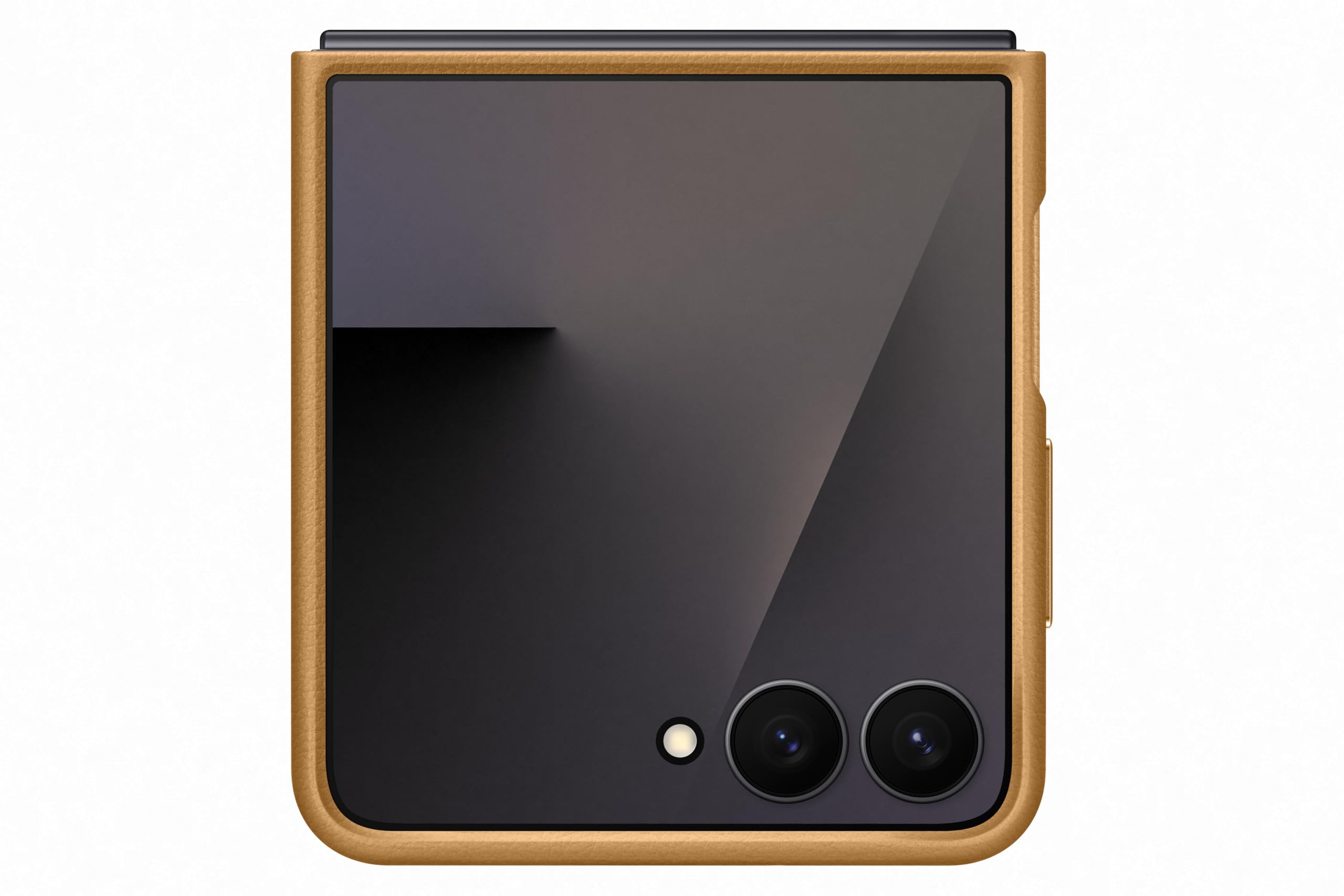 Samsung Galaxy Official Kindsuit Faux Leather Case for Galaxy Z Flip7 in Camel
