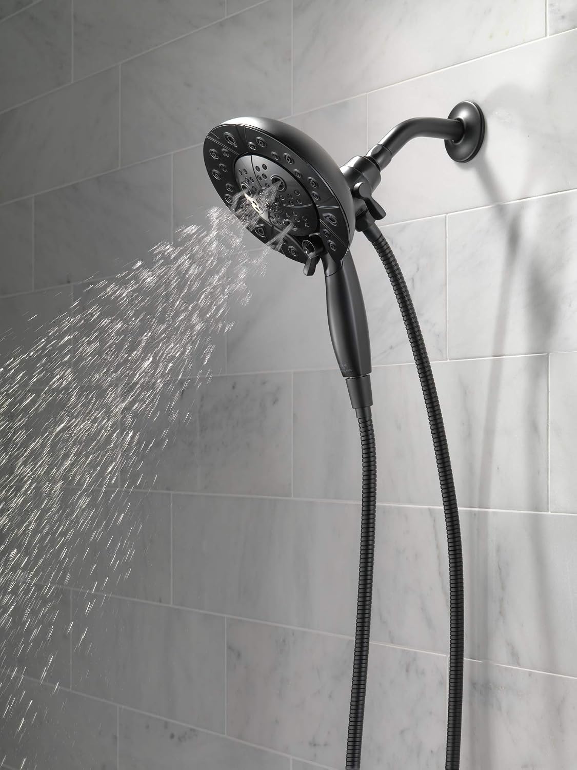 Hot Deals DELTA FAUCET 58480-BL25-PK H2Okinetic In2ition 5-Setting Two-in-One Shower Combo, 2.5 GPM Water Flow, Matte Black 🛒 Crazy Deals DELTA FAUCET 58480-BL25-PK H2Okinetic In2ition 5-Setting Two-in-One Shower Combo, 2.5 GPM Water Flow, Matte Black