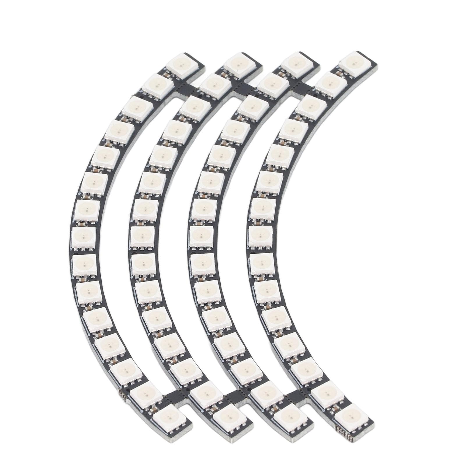 Leapiture 60 Bits LED Lamp Board WS2812 5050 RGB Round Light Module LED Ring Lamp Board High Brightness Reliable for Home Room Decoration Support Microcontroller 5V