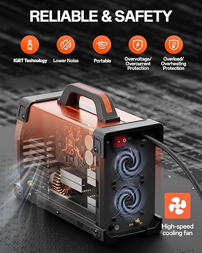 Miniatura 8 de HITBOX Soldador TIG ACDC con pulso, máquina de soldadura de aluminio profesional de 200 A con onda cuadradapaloMMAIGBT, exquisito soldador de arco